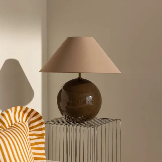 Globen Lighting Iris 45 tafellamp - Bruin/Mocha - 45 cm