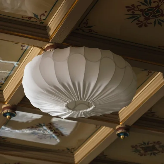 Globen Lighting plafondlamp BLADVERK, wit, Ø 50 cm