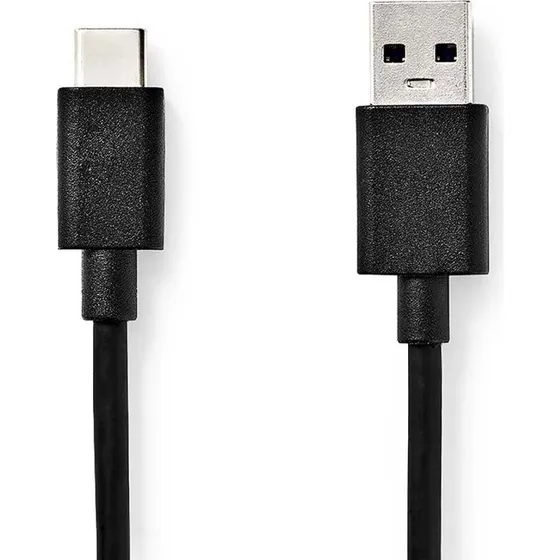 Nedis USB 3.2 Gen 1 A naar C Kabel 1 m Zwart