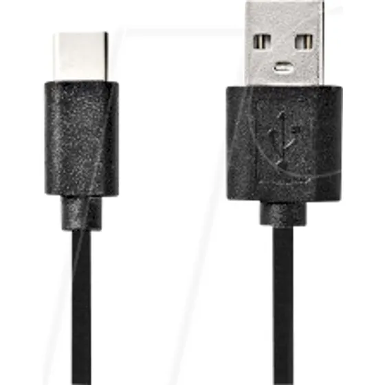 Nedis USB-A naar USB-C kabel 2 m, zwart