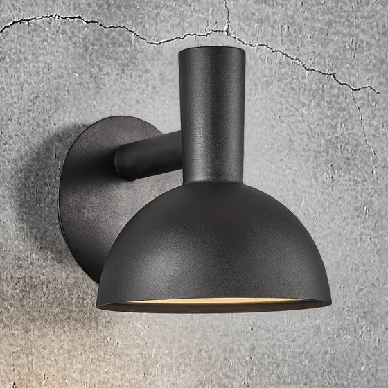 Nordlux Arki Zwarte Buitenwandlamp Ø 20 cm