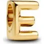Pandora Letter E Alfabetbedel 14k Verguld