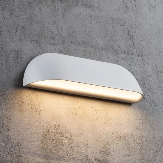 Nordlux Wandlamp Front 26 Wit - LED Buitenwandlamp