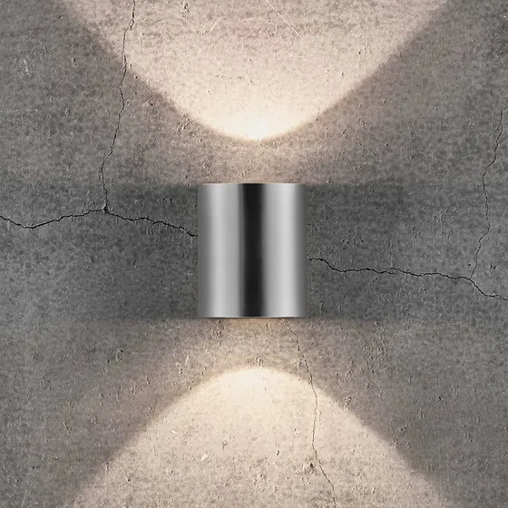 Nordlux Canto RVS Up & Down Wandlamp - Modern Design