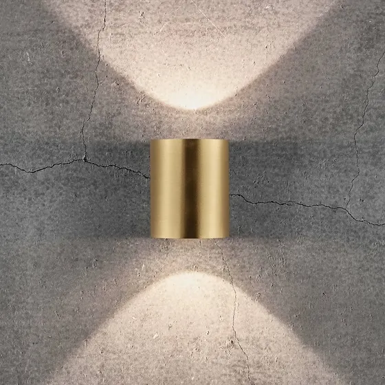 Nordlux Canto 2 Wandlamp Messing - Modern Buiten/Binnen