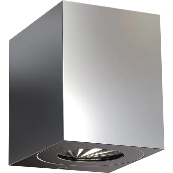 Nordlux Canto RVS Up & Down Wandlamp - Vierkant