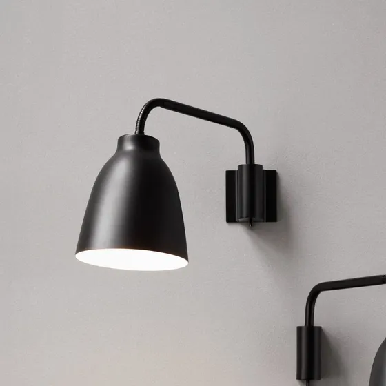 Fritz Hansen Caravaggio Read wandlamp - Zwart