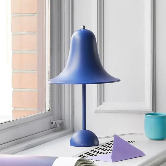 Verpan Pantop Tafellamp - Matt Classic Blue - Ø23cm
