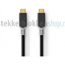 Nedis USB-C kabel 1m 20 Gbps 4K@60Hz verguld