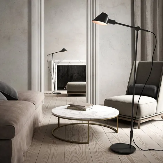 DFTP by Nordlux Vloerlamp Stay, zwart, up & down