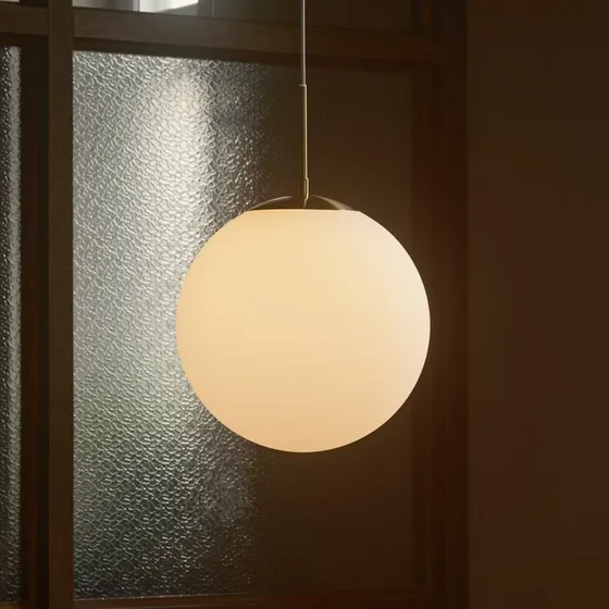 Nordlux Grant Hanglamp Messing met Matglazen Bol Ø 25cm