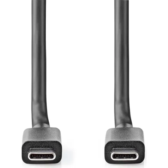 Nedis USB-C naar USB-C kabel zwart 1m (100W, 20 Gbps)