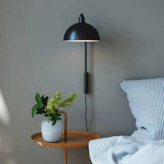 Nordlux Wandlamp Ellen 20, Zwart, Metaal