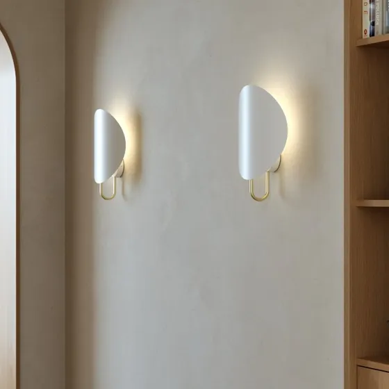 Nordlux Spargo Wandlamp - Wit/Messing - Design Wandlamp