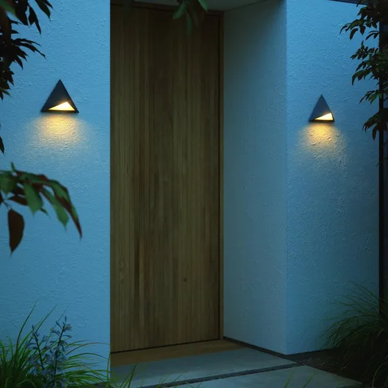 Nordlux Konit Buitenwandlamp - Zwart - Modern Geometrisch Design
