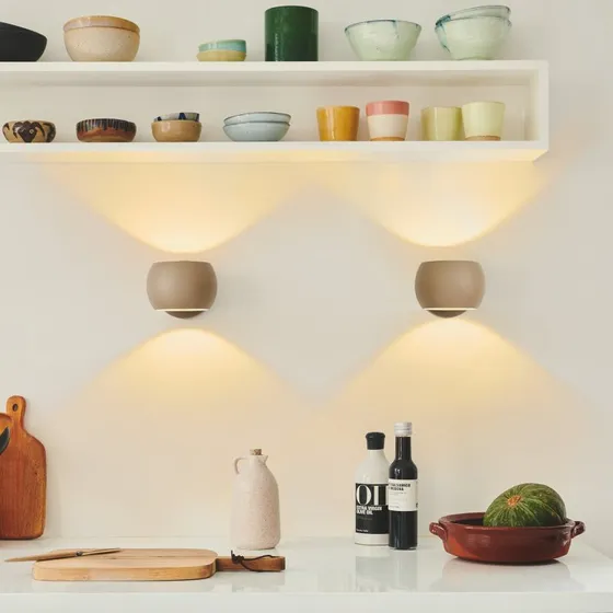 Nordlux Wandlamp Belir up/down - Bruin - Metaal