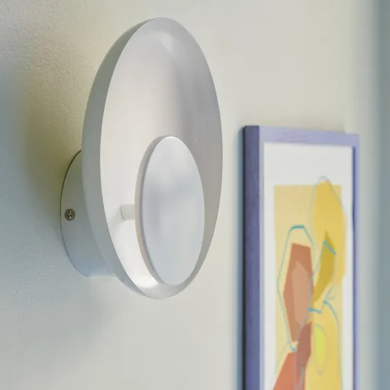 Nordlux LED wandlamp Marsi - Wit - Rond