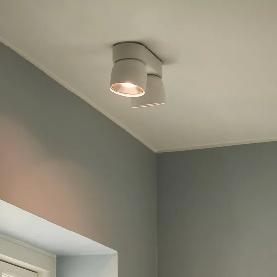 Nordlux Pitcher Downlight - Wit/Zilver - 2-lamps - GU10