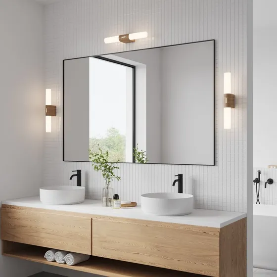 Nordlux Helva Double Basic Wandlamp - Hout - LED