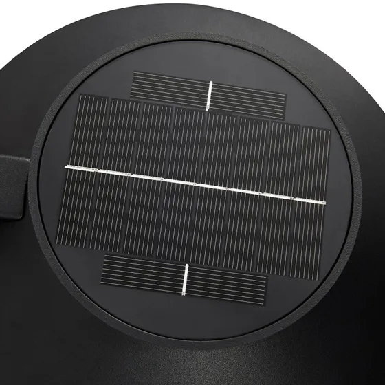 Nordlux Justina Solar Buitenwandlamp - Zwart - Met Sensor