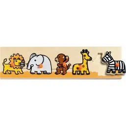 Djeco Sava'n'co Houten Puzzel Savanne 5 Stukken