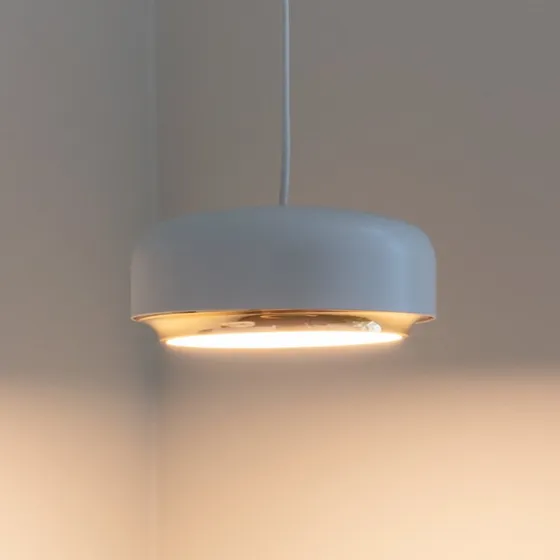 UMAGE Hazel Mini Hanglamp - Wit met Messing - Ø 22 cm