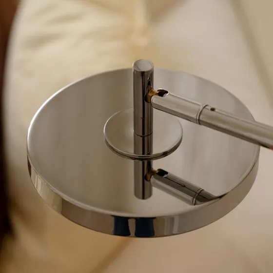 UMAGE Asteria SHORT HW LED Wandlamp, Gepolijst Staal, 28 cm