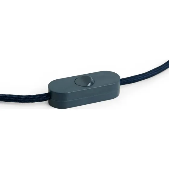 HAY Common E27-fitting donkerblauw met stekker, 2,4 m