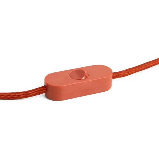 HAY Common E27-fitting roestrood met 240 cm snoer