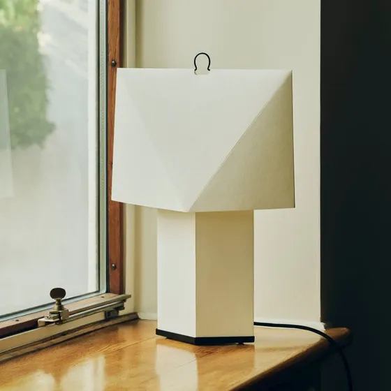 HAY Aplat Tafellamp Wit, 66 cm, Zijdepapier