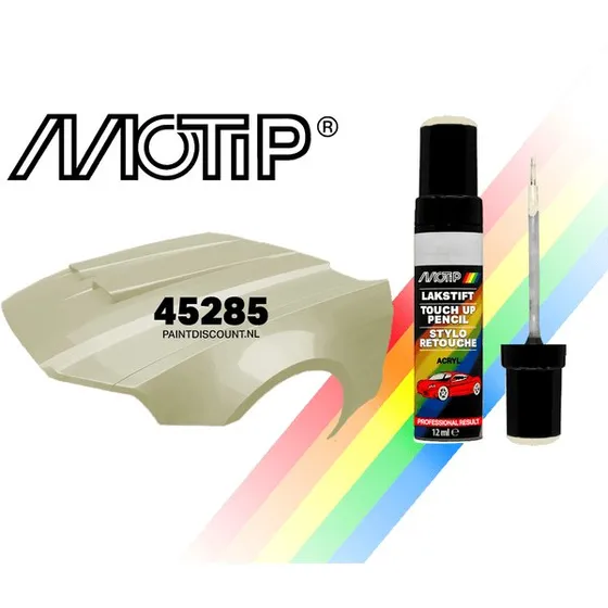 MoTip Lakstift Wit 12 ml 945285 - Hoogglans Autoreparatie