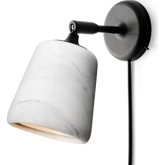 New Works Material Wandlamp - Wit Marmer
