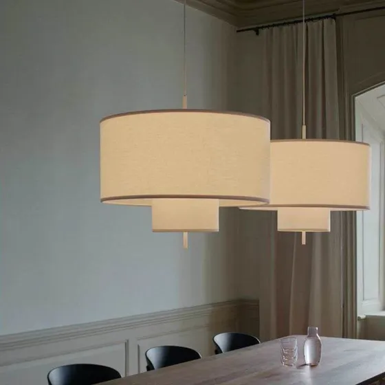 New Works Margin hanglamp Ø70 White Canvas