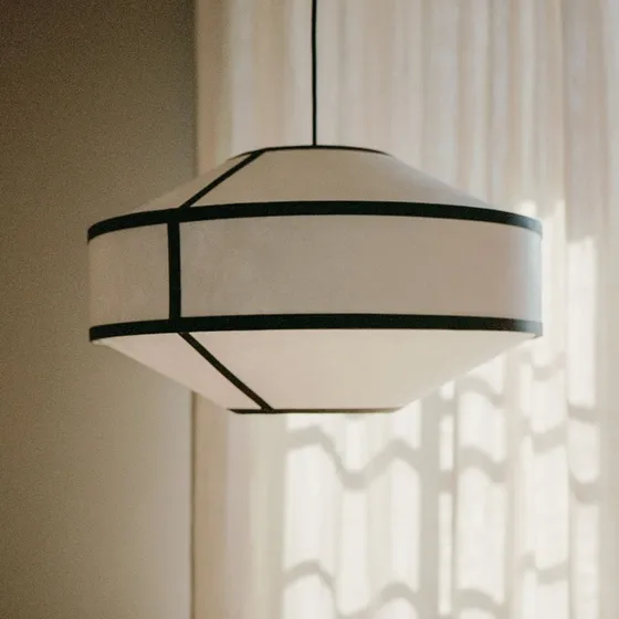 New Works Kite 1B Hanglamp Ø55 Wit/Zwart