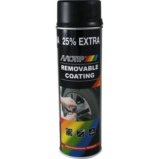Motip Removable Coating Hoogglans Zwart 500ml