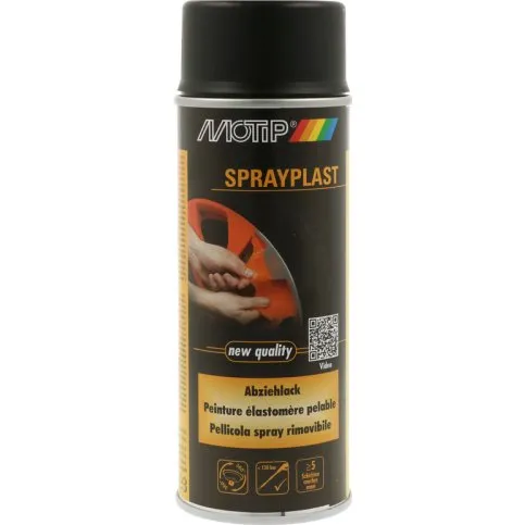 Motip SprayPlast Zwart Mat 400ml