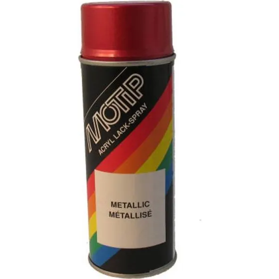 Motip Metallic Rood 400 ml Spuitlak