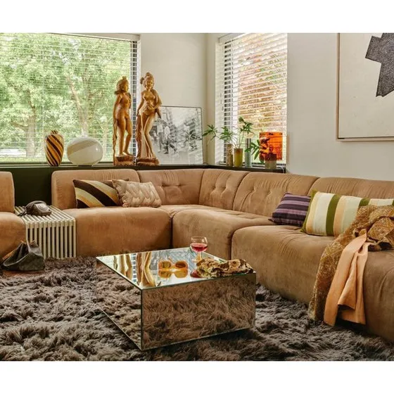 HKliving Fluffy vloerkleed 200x300 cm zacht roze