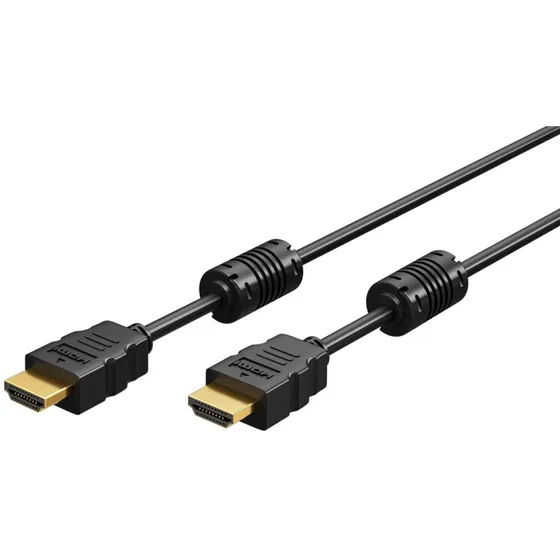 HDMI 4K-kabel 1,5 m met ferrietkernen - zwart