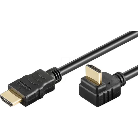 Goobay Haakse HDMI 2.0 Kabel 1,5 m Zwart 4K@60Hz