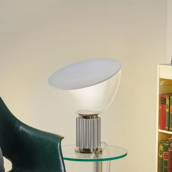 Flos Taccia Small LED Tafellamp - Zilver - 48,5 cm
