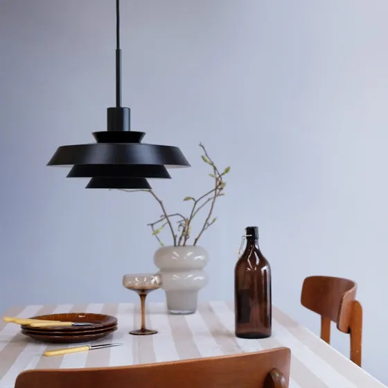 Dyberg Larsen DL30 Hanglamp - Zwart - Ø 30 cm