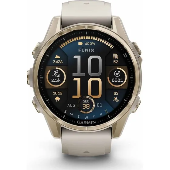 Garmin Fenix 8 43 mm AMOLED Soft Gold, Sapphire Glas