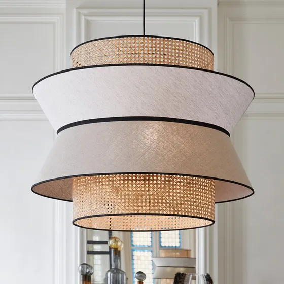 MARKET SET Singapour XXL Hanglamp - Nude/Crème - Design