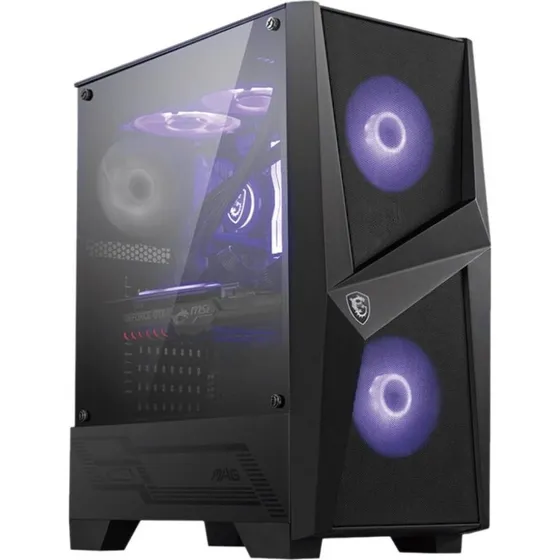 MSI MAG Forge 100M Mid-Tower Zwart (RGB, Tempered Glas)