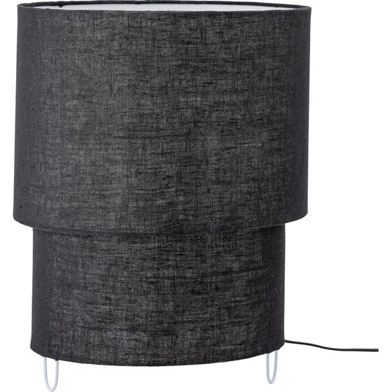 Bloomingville Zalt Tafellamp Zwart Linnen 35x45 cm