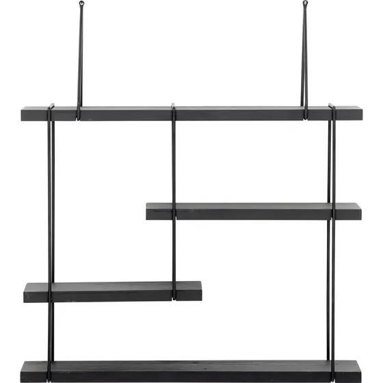 Bloomingville Lewis Plank, Zwart, 60x15x65cm