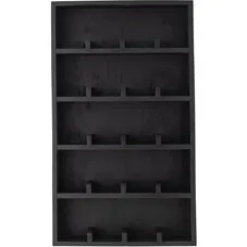 Bloomingville Thessa wandkast zwart, 48,5x82,5x11,5 cm