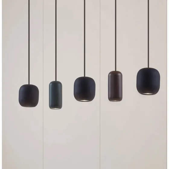 Lucande Narion Hanglamp - 5-lampig - Zwart/Multicolor - Modern