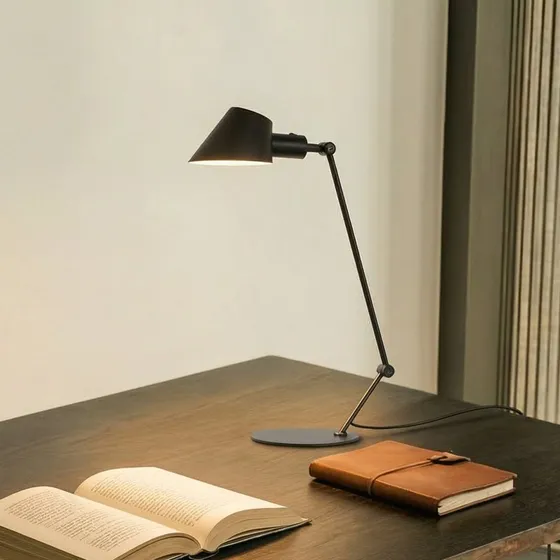 Lindby Corali Tafellamp - Zwart - Metaal - 64 cm